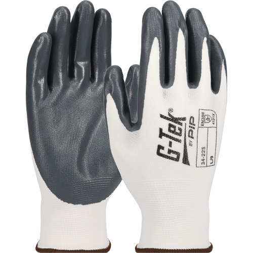 Gants en tricot sans couture G-Tek &eacute;conomiques, T-petit, R&ecirc;vetement Nitrile, Calibre 13, Enveloppe en Nylon GTA Hardware Inc