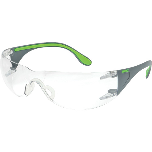 Lunettes de s&eacute;curit&eacute; gris/vert Adapt Lite, Lentille Transparent, Antibu&eacute;e/Anti-&eacute;gratignures, ANSI Z87+/R&eacute;pond ou surpasse la norme CSA Z94.3 GTA Hardware Inc