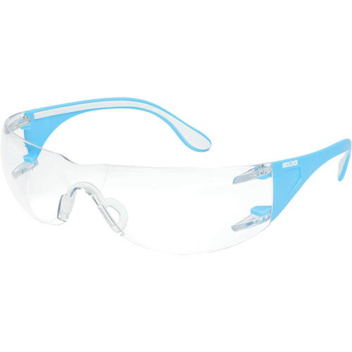 Lunettes de s&eacute;curit&eacute; bleu/blanc Adapt Lite, Lentille Transparent, Antibu&eacute;e/Anti-&eacute;gratignures, ANSI Z87+/R&eacute;pond ou surpasse la norme CSA Z94.3 GTA Hardware Inc