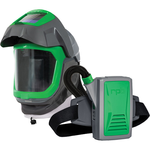 Masque de respirateur Z-Link avec joint de visage, visi&egrave;re & montage &agrave; ceinture, Respirateur &agrave; masque/Masque de soudage, Pile Lithium-ion GTA Hardware Inc