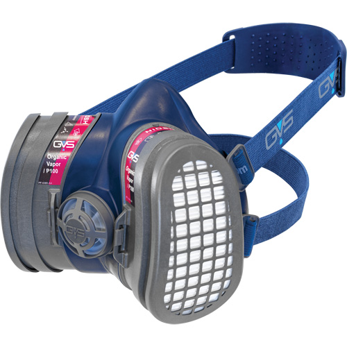 Elipse&reg; Low Profile OV/P100 NIOSH Respirator with Replacement Filters, Elastomer/Thermoplastic, Medium/Large GTA Hardware Inc