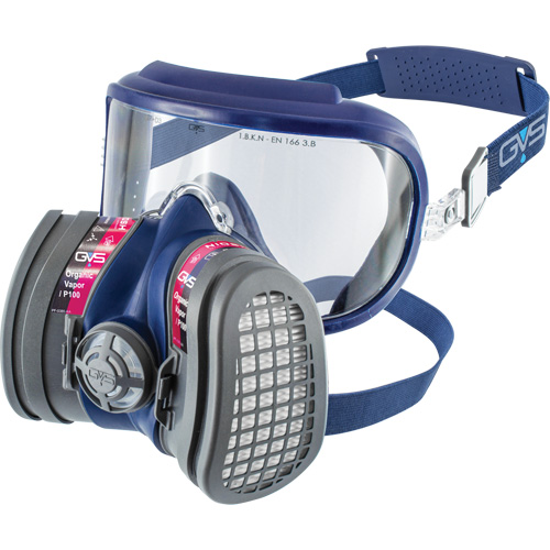 Elipse Integra&reg; Low Profile OV-P100 NIOSH Respirator with Replacement Filters, Elastomer/Thermoplastic, Medium/Large GTA Hardware Inc