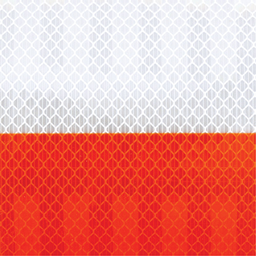 Pellicule souple pour chantiers routiers &agrave; haute intensit&eacute; 382VHIP, 5" la x 150' lo, Orange et blanc GTA Hardware Inc