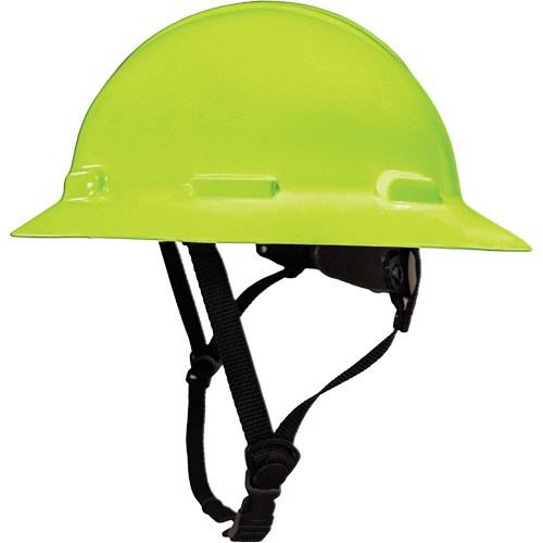 LIDGUARD&reg; Full Brim Hardhat with Chinstrap, Meets CSA Type 1, Ratchet Suspension, Vented GTA Hardware Inc