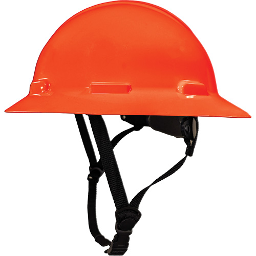 LIDGUARD&reg; Full Brim Hardhat with Chinstrap, Meets CSA Type 2, Ratchet Suspension, Vented GTA Hardware Inc