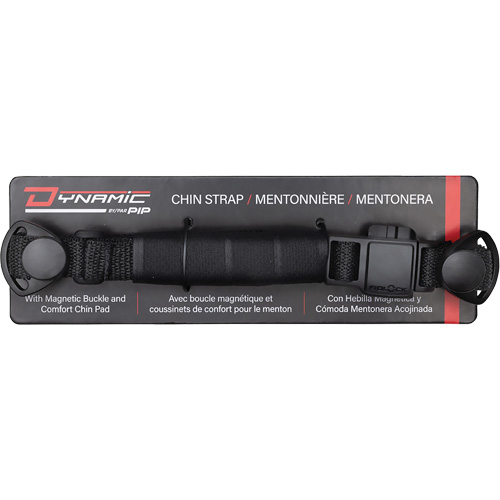 Sangle mentonni&egrave;re &agrave; 4 points Dyna-Clic avec attache magn&eacute;tique et coussinet mentonnier GTA Hardware Inc
