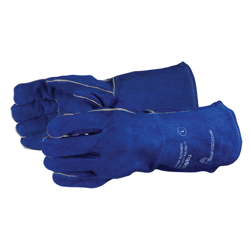 Welding Gloves, Split Cowhide, Size One Size GTA Hardware Inc