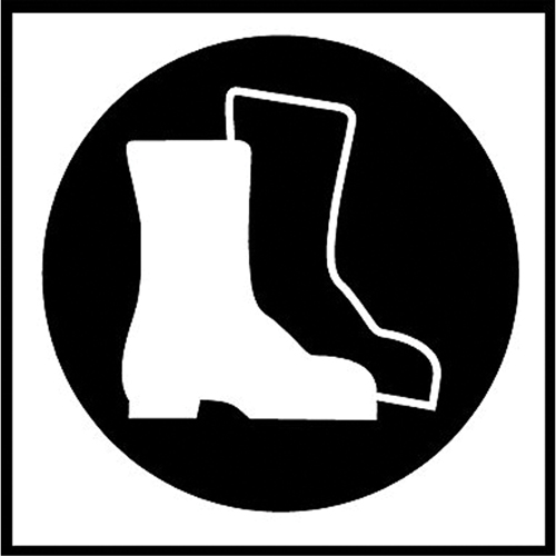 &eacute;tiquettes avec pictogramme Right to Know - Bottes, Vinyle, Feuille, 5/8" lo x 3/4" la GTA Hardware Inc