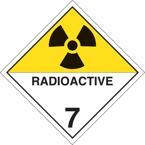 Radioactive Materials TDG Placard, Tagboard GTA Hardware Inc