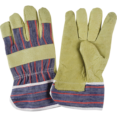 Abrasion-Resistant Comfort Fitters Glove, Large, Grain Pigskin Palm, Cotton Inner Lining GTA Hardware Inc