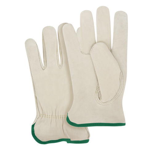 Gants pour conducteurs &agrave; ajustement serr&eacute;, Grand, Paume en Cuir fleur de vache GTA Hardware Inc