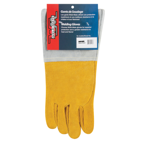 Gants de soudage TIG &agrave; ajustement sup&eacute;rieur, Cuir de daim refendu, Taille Moyen GTA Hardware Inc