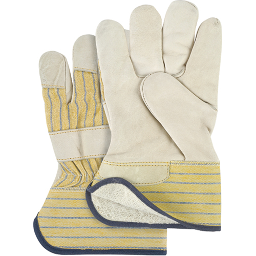 Abrasion-Resistant Winter-Lined Fitters Gloves, Ladies, Grain Cowhide Palm, Cotton Fleece Inner Lining GTA Hardware Inc