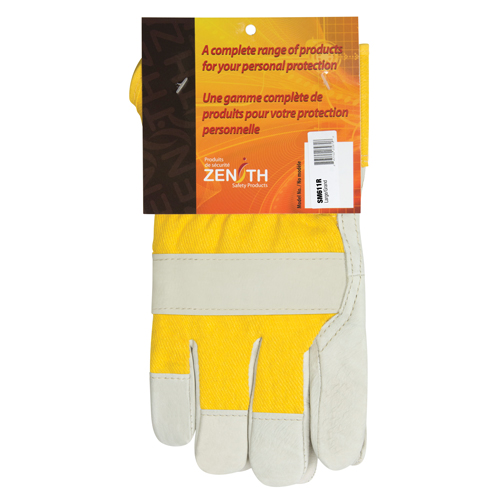 Gant pour ajusteur doubl&eacute;s pour l'hiver r&eacute;sistant &agrave; l'abrasion, Grand, Paume en Cuir fleur de vache, Doublure en Molleton de mousse GTA Hardware Inc