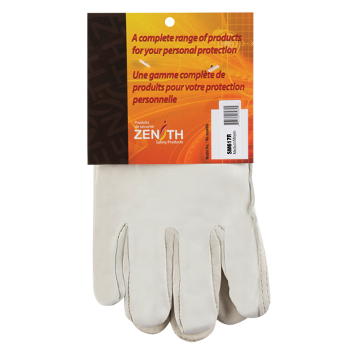 Winter-Lined Driver's Gloves, Medium, Grain Cowhide Palm, Fleece Inner Lining GTA Hardware Inc