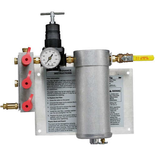 Masques non ajust&eacute;s 3M avec adduction d'air-PANNEAUX FILTRANTS PORTATIFS, Capacit&eacute; 50 pi³/min GTA Hardware Inc