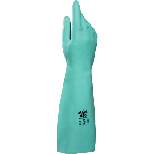 Gants &agrave; prise &agrave; motif en Z Ultranil 480, Taille Petit/7, 18" lo, Nitrile, 22 mils GTA Hardware Inc