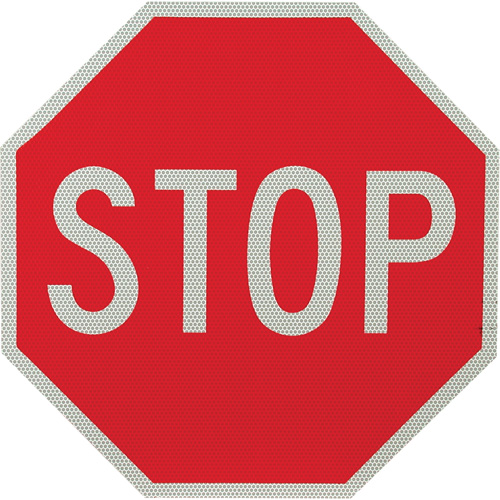 Double-Sided "Stop/Slow" Traffic Control Sign, Aluminum, Bolt-On GTA Hardware Inc