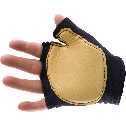 Gant antichoc sans doigts &agrave; prise d'outil, main droite, Taille T-petit, Paume Cuir fleur GTA Hardware Inc