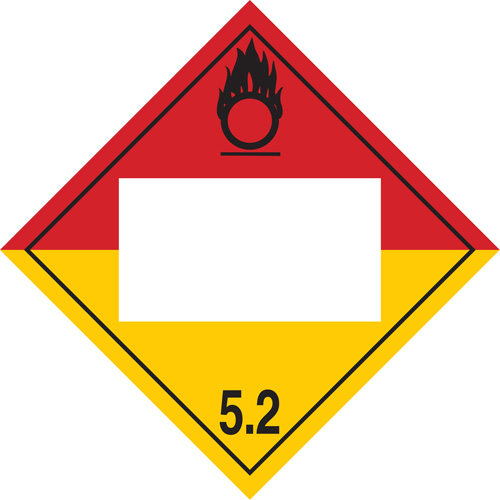 Plaque-&eacute;tiquette TMD peroxyde organique, Plastique GTA Hardware Inc