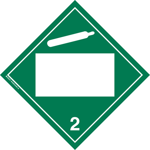 Plaque-&eacute;tiquette TMD gaz non toxique, Plastique GTA Hardware Inc