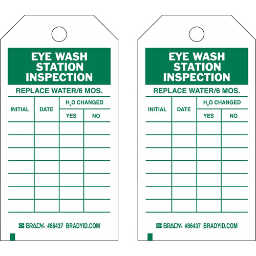 &eacute;tiquettes de rapport d'inspection, Polyester, 4" la x 7" h, Anglais GTA Hardware Inc