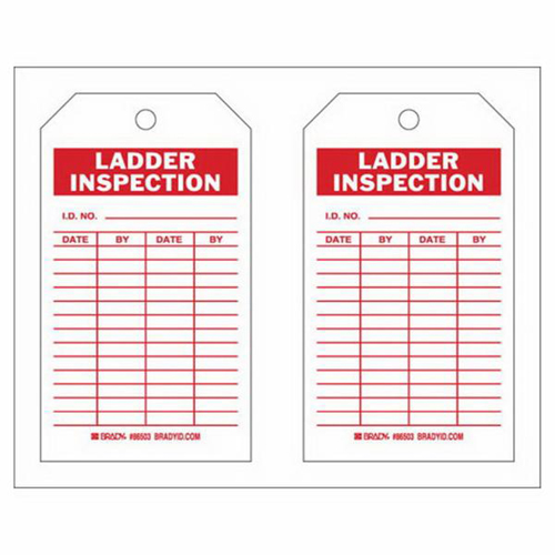 &eacute;tiquettes de rapport d'inspection, Polyester, 4" la x 7" h, Anglais GTA Hardware Inc