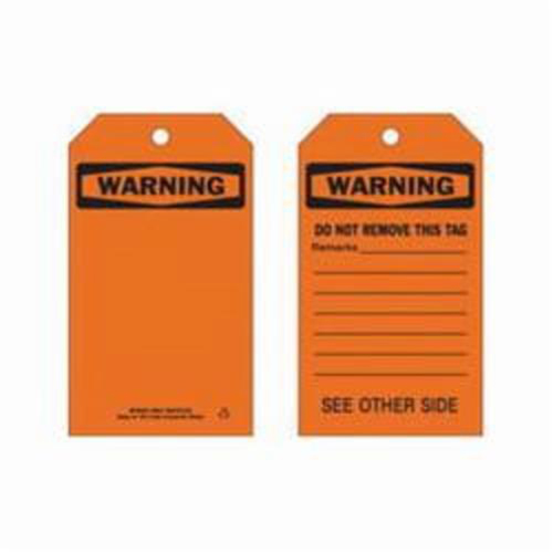Self-Laminating Safety Tags, Polyester, 4" W x 7" H, English GTA Hardware Inc
