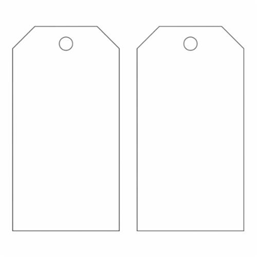 Blank Accident Prevention Tags, Metal, 3" W x 5-3/4" H GTA Hardware Inc