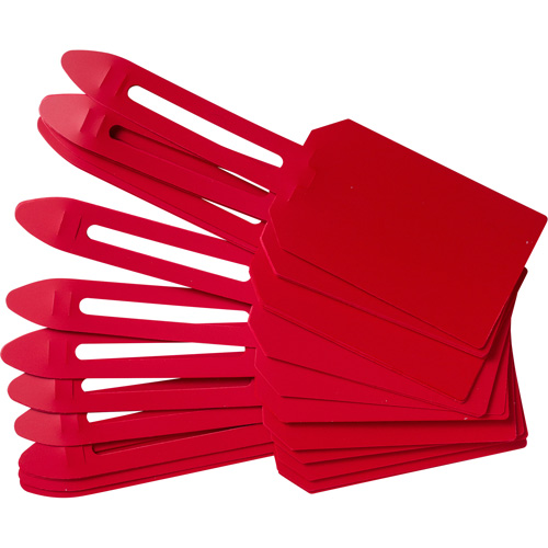 Blank Plastic Lock-On Tags, Plastic, 3-1/4" W x 5-4/5" H, Blank GTA Hardware Inc