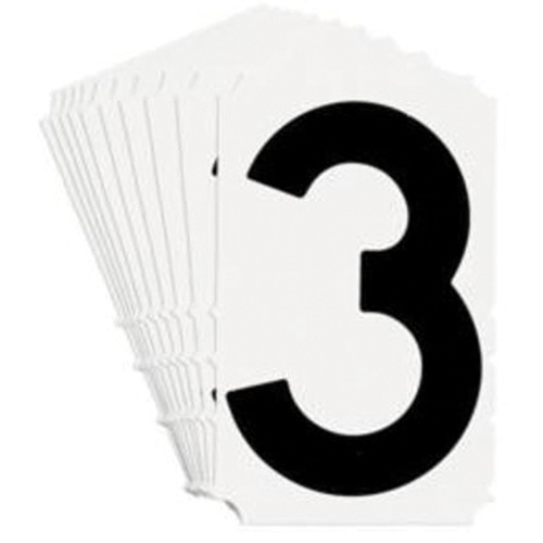 &eacute;tiquettes de lettres et chiffres gothiques individuels Quick-Align, 3, 4" h, Noir GTA Hardware Inc