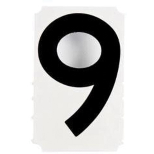 &eacute;tiquettes de lettres et chiffres gothiques individuels Quick-Align, 9, 4" h, Noir GTA Hardware Inc