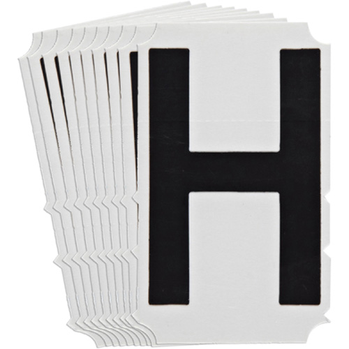 &eacute;tiquettes de lettres et chiffres gothiques individuels Quick-Align, H, 4" h, Noir GTA Hardware Inc
