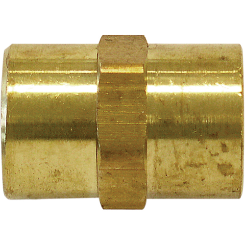 RACCORD FEMELLE HEXAGONAL(F)NPT1/8"(F)1/8"LAITON, Laiton GTA Hardware Inc