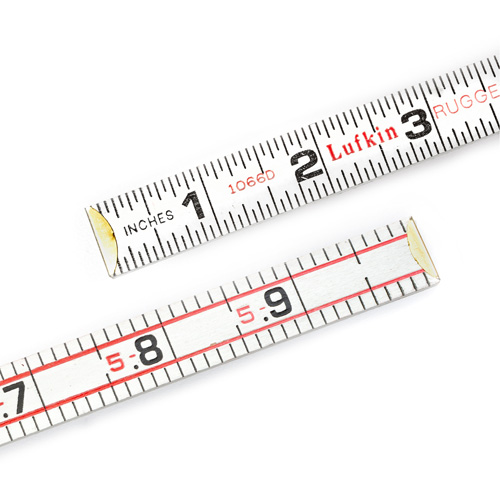 Red End&reg; Engineer's Scale Rule, 6' L, Wood, 1/16" Graduations GTA Hardware Inc