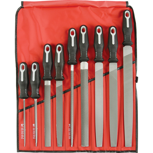 9-Piece Ergonomic File Set, 9 Pcs GTA Hardware Inc