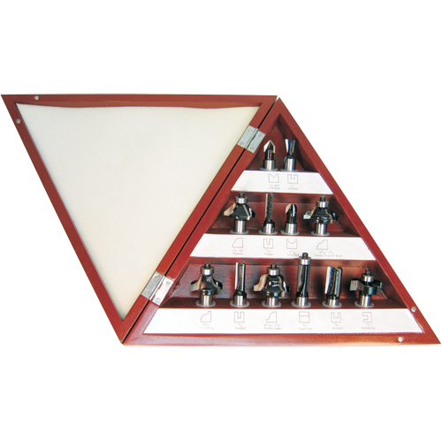 Jeux de fraises &agrave; d&eacute;foncer au carbure &agrave; 3 cannelures GTA Hardware Inc