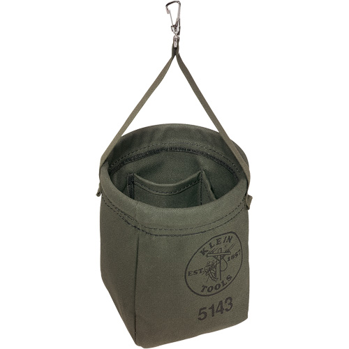 Tapered-Bottom Bag, 8" H, Canvas, Grey GTA Hardware Inc