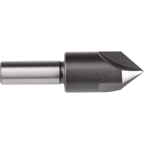 Straight Shank Countersink, 3/8", High Speed Steel, 60° Angle, 3 Flutes GTA Hardware Inc