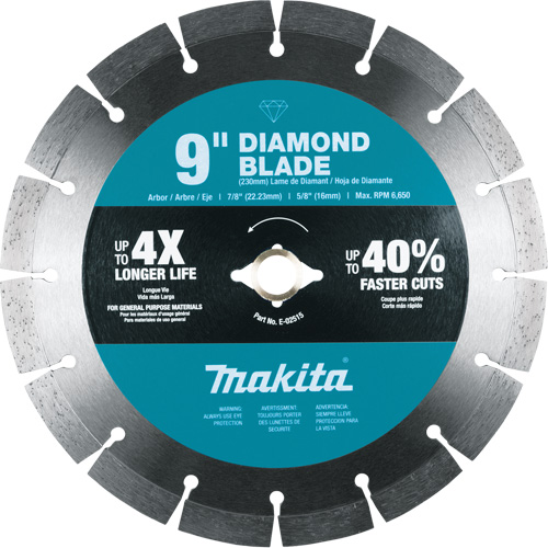 Lame diamant &agrave; bordure segment&eacute;e GTA Hardware Inc