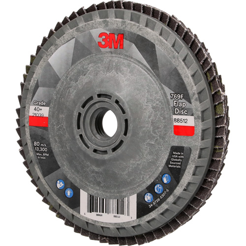 769F Quick Change Flap Disc, 4-1/2" x 5/8"-11, Type 27, 40+ Grit, Ceramic GTA Hardware Inc