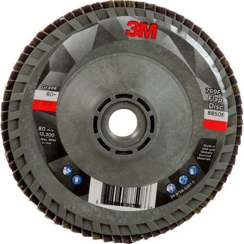 Disque &agrave; lamelles &agrave; changement rapide 769F, 4-1/2" x 5/8"-11, Type 29, Grain 60+, C&eacute;ramique GTA Hardware Inc