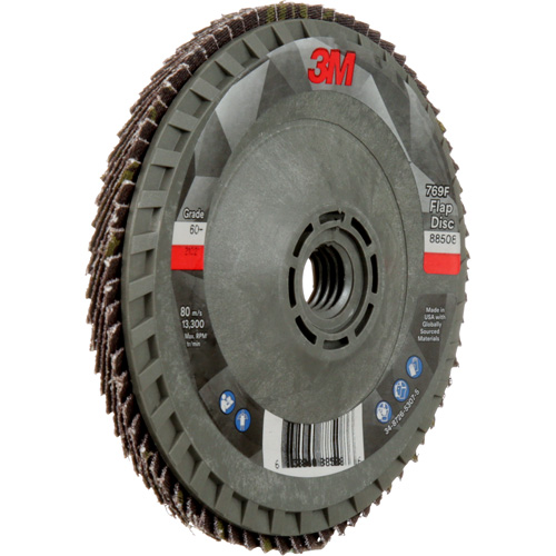 Disque &agrave; lamelles &agrave; changement rapide 769F, 4-1/2" x 5/8"-11, Type 29, Grain 60+, C&eacute;ramique GTA Hardware Inc