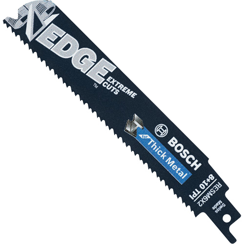 Lames de scie alternative Edge, Bim&eacute;tal, 8/10 Dents par pouce, 6" lo GTA Hardware Inc