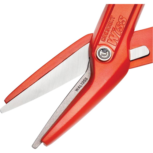 13" Serrated Aluminum Tinner Snip with Dipped Handle, 3" Cut Length, Straight Cut GTA Hardware Inc