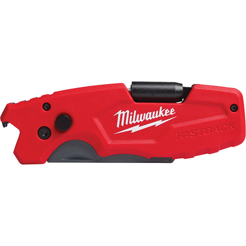 FASTBACK 6-in-1 Folding Utility Knife, 8-3/4" L, 6 Functions, 1 lbs. GTA Hardware Inc