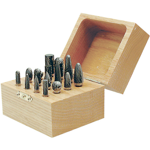 Jeu de fraises au carbure CBK-16 dans un coffret en bois, 16 morcea GTA Hardware Inc