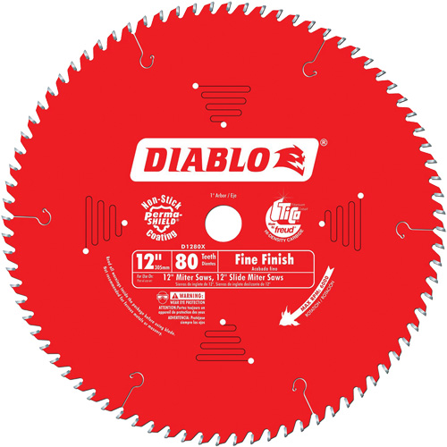 Contractor Saw Blades - Fine Finishing Saw Blades, 12", 80 Teeth, Wood Use GTA Hardware Inc