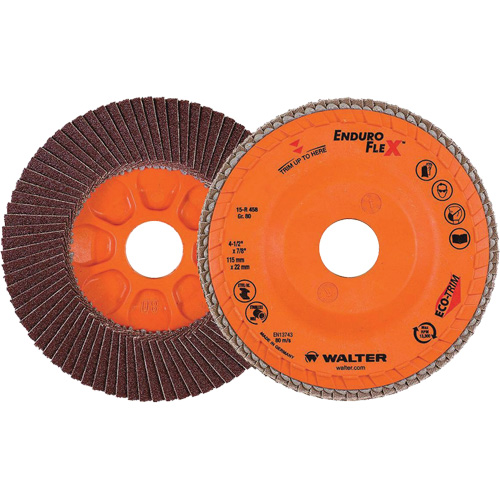 Enduro-Flex Flap Disc, 4-1/2" x 7/8", Type 27, 80 Grit, Zirconia Alumina GTA Hardware Inc