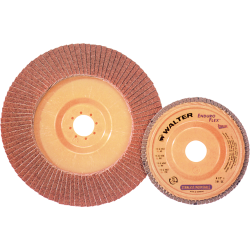 Disque &agrave; lamelles Stainless Enduro-Flex, 4-1/2" x 7/8", Type 27, Grain 40, Alumine de zirconium GTA Hardware Inc